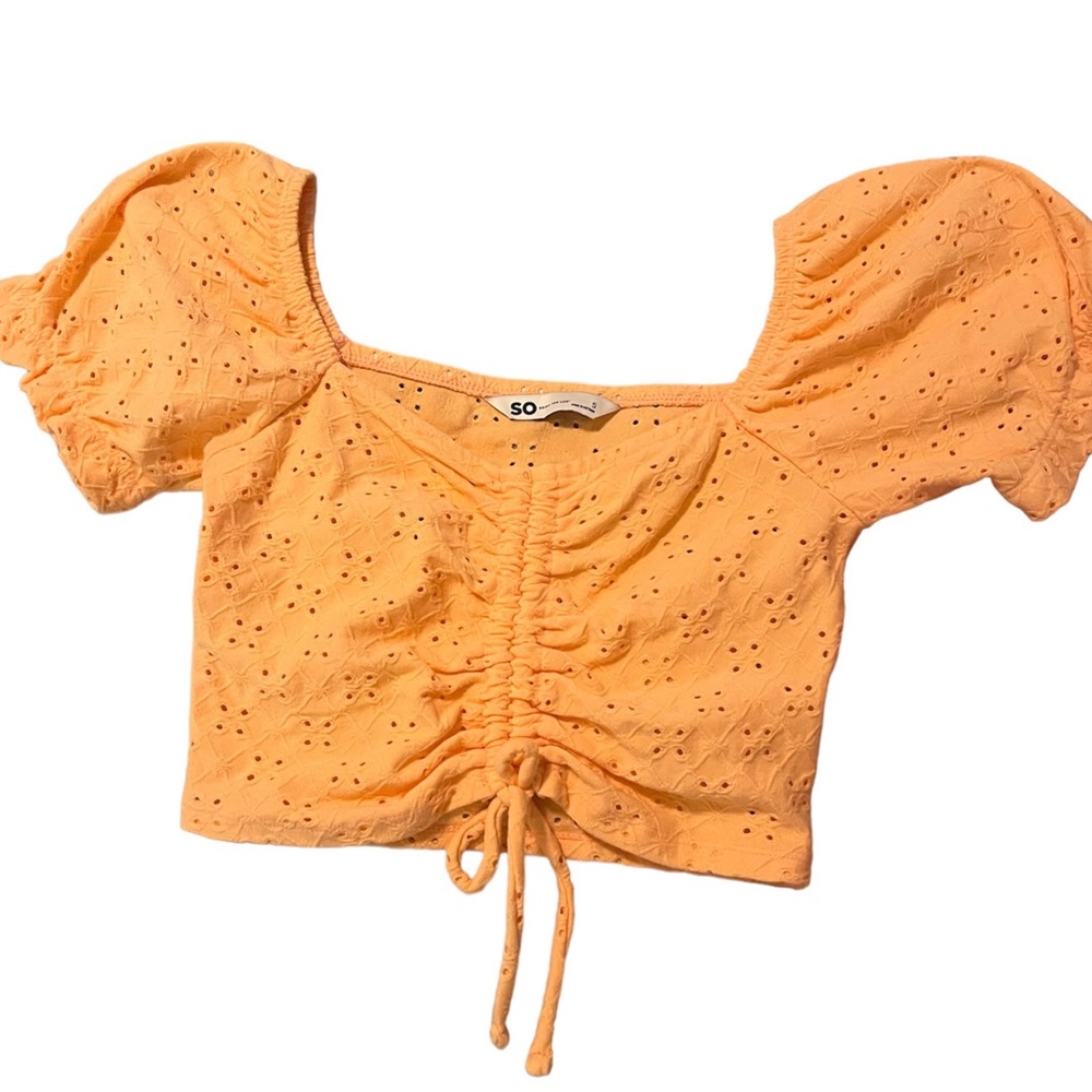 SO brand new with tags NWT orange floral crop top